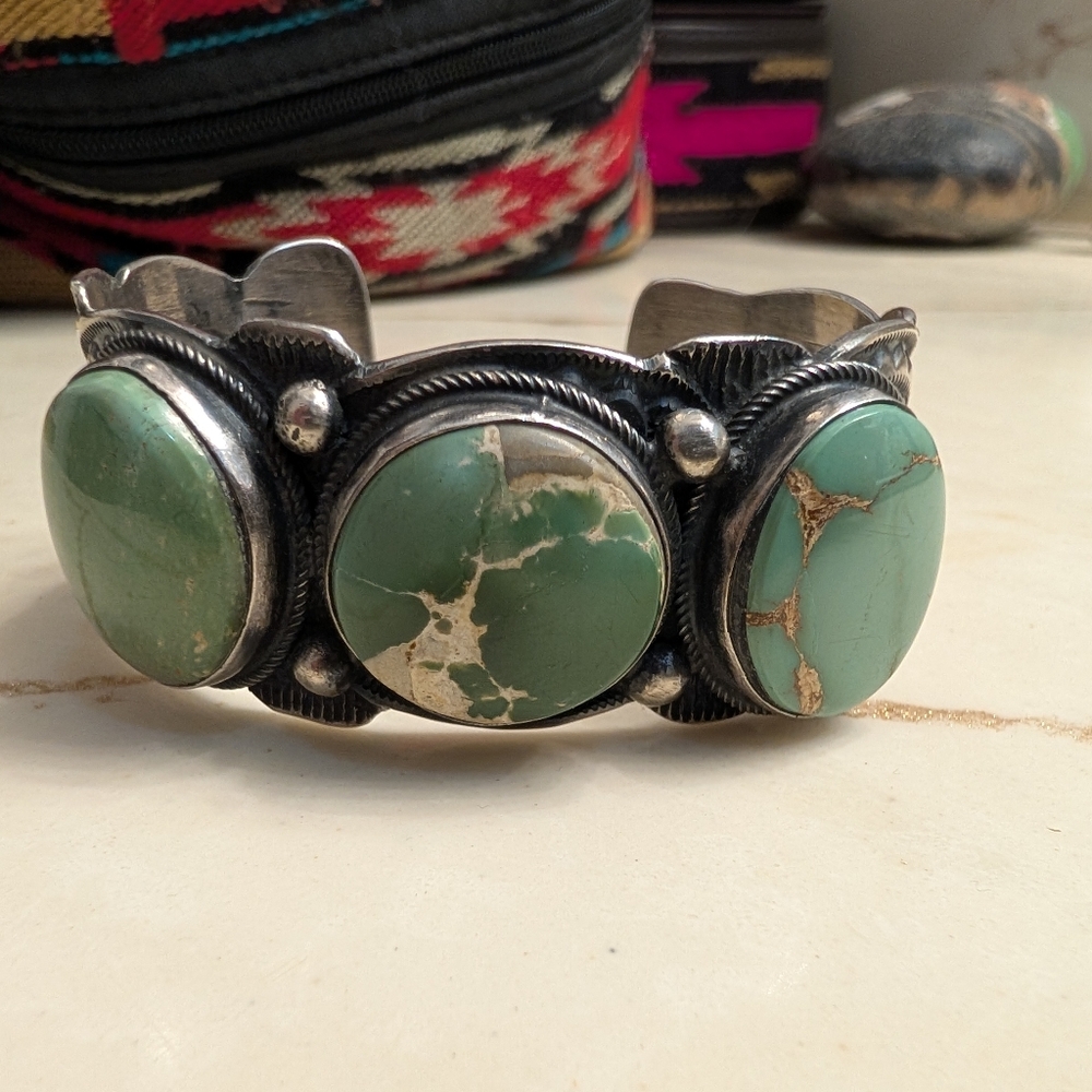 Sterling Silver & Turquoise Cuff Bracelet